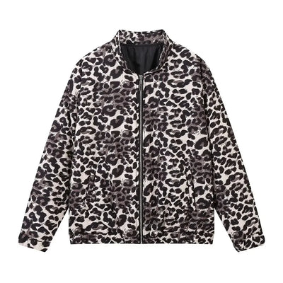 Clara | Trendy bomber jacket in a modern leopard print