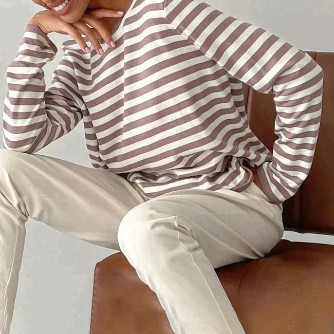 Elegant striped T-shirt | Light summery fabric