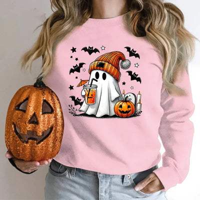 NovaWeen | Cosy Halloween sweatshirt with ghost print