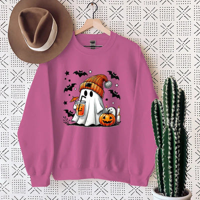 NovaWeen | Cosy Halloween sweatshirt with ghost print