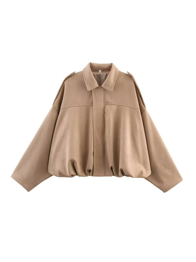 Lina | Stylish suede jacket for women in a pilot look