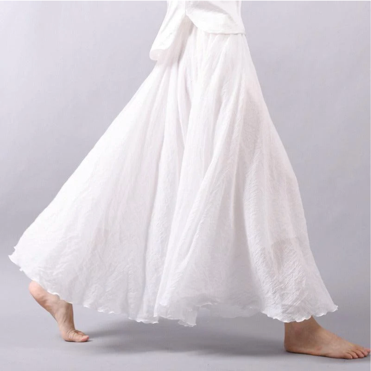 Ellery | Long breathable skirt in pure linen