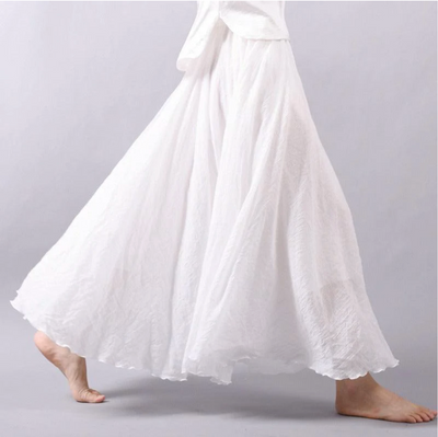 Ellery | Long breathable skirt in pure linen