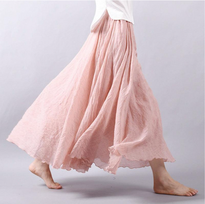 Ellery | Long breathable skirt in pure linen