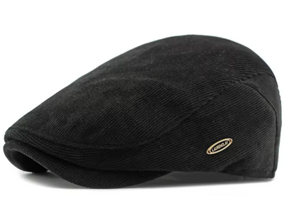 Laura | Fashionable men's beret made from fine ribbed fabric