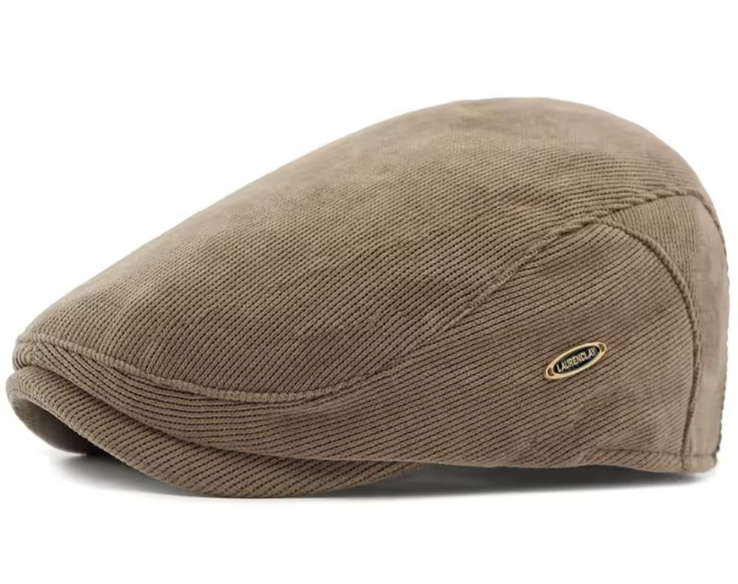 Laura | Fashionable men's beret made from fine ribbed fabric