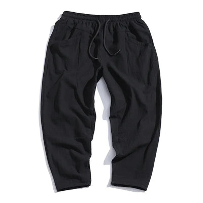 Urban cropped cotton trousers