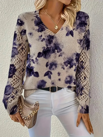 Jonas | Classic jumper with floral pattern