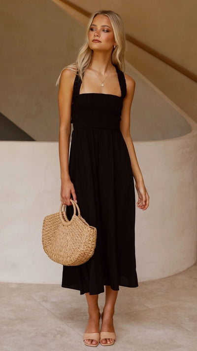 Leda | Elegant flowing maxi dress for women