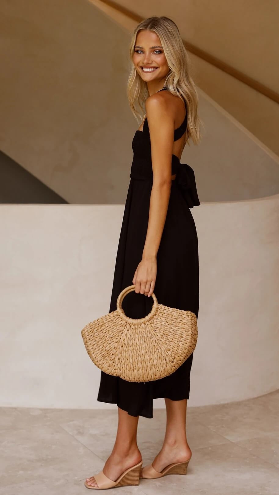 Leda | Elegant flowing maxi dress for women