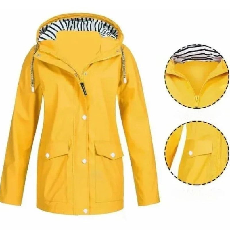 Ilektra | Elegant Long-Sleeved Waterproof Hooded Sweatshirt