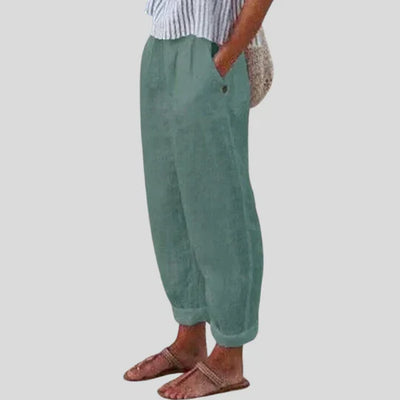 EMILIA | SOFT-LINE TROUSERS WITH SIDE POCKETS