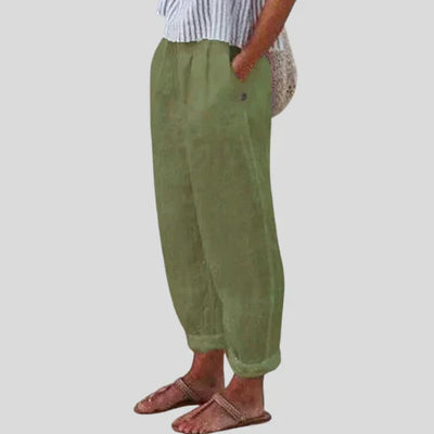 EMILIA | SOFT-LINE TROUSERS WITH SIDE POCKETS