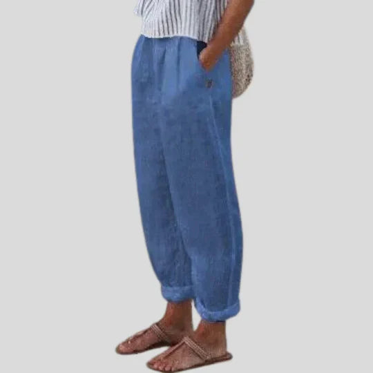 EMILIA | SOFT-LINE TROUSERS WITH SIDE POCKETS