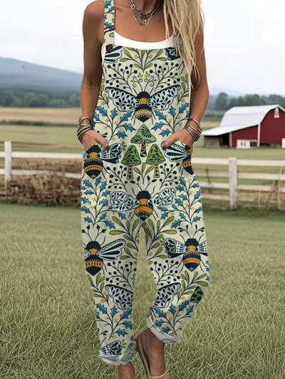 Heidi | Stylish jumpsuit with vintage print