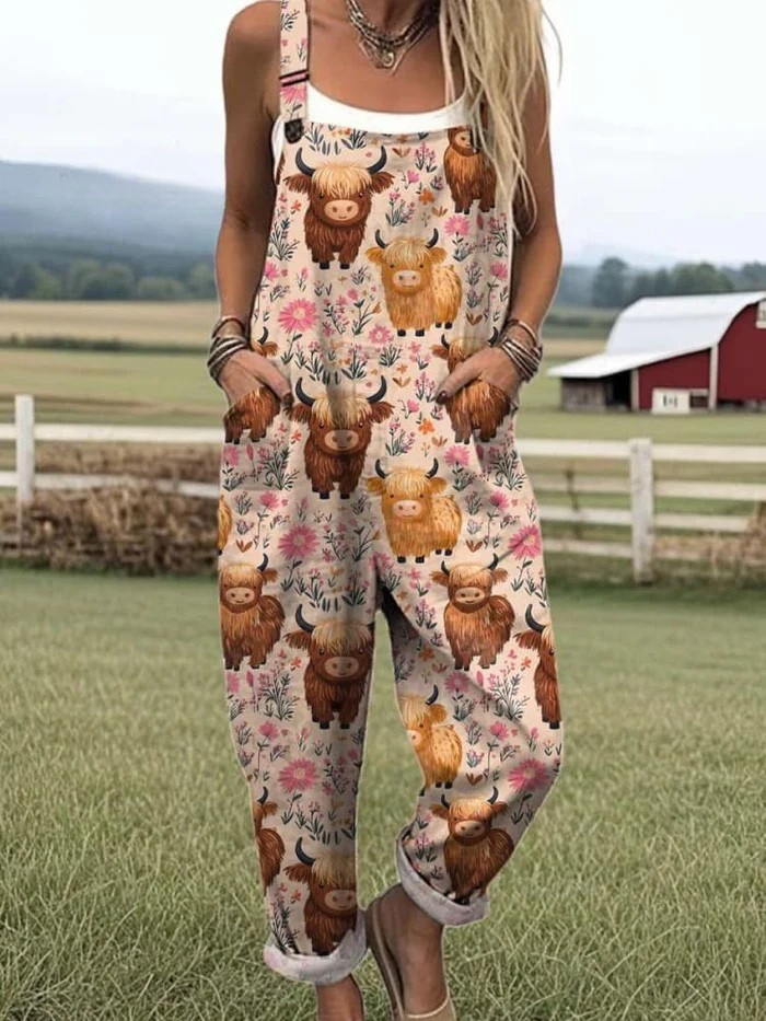 Heidi | Stylish jumpsuit with vintage print