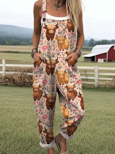 Heidi | Stylish jumpsuit with vintage print