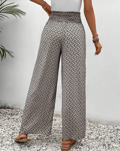 Lisette | Elegant trousers with wide leg and print