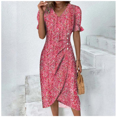 Daya | Fine dress with buttons