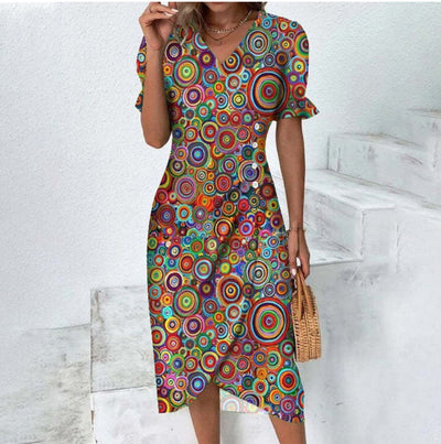 Daya | Fine dress with buttons