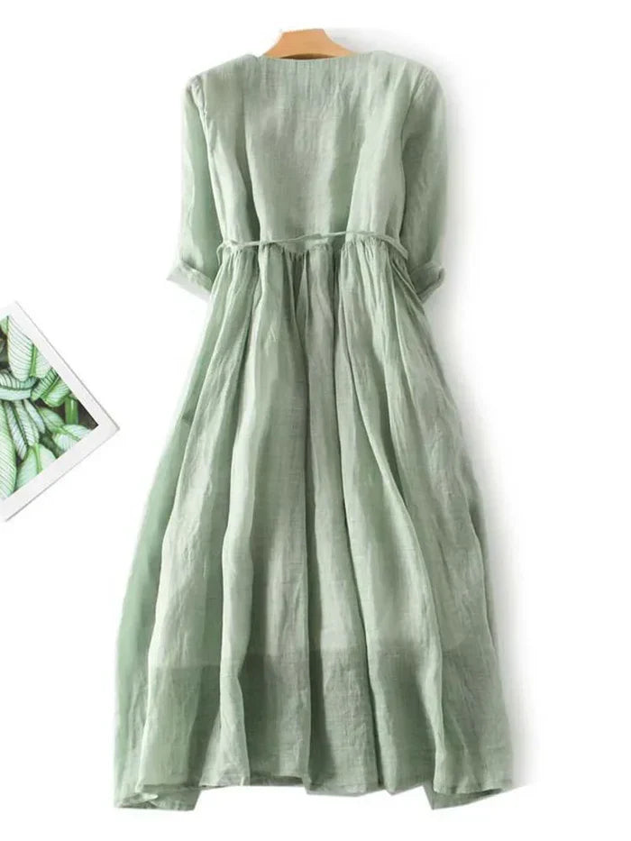 Laura | Elegant linen dress