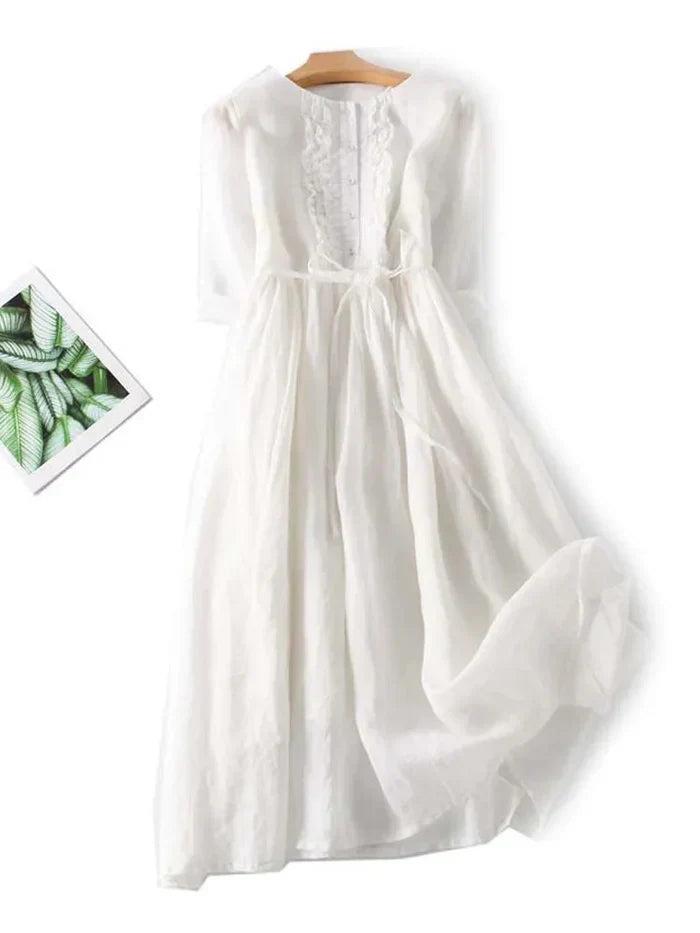 Laura | Elegant linen dress