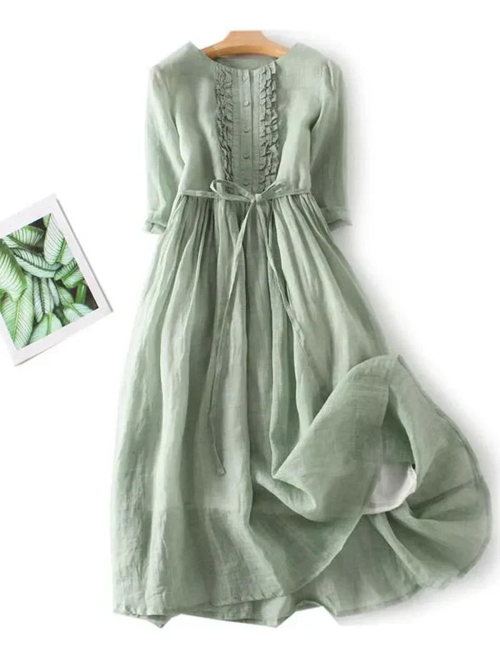 Laura | Elegant linen dress