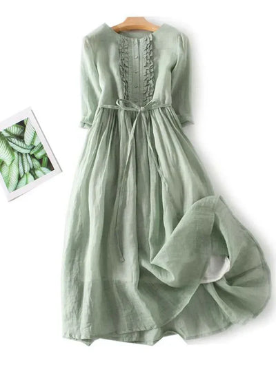 Laura | Elegant linen dress