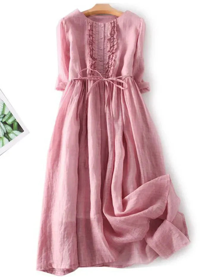Laura | Elegant linen dress