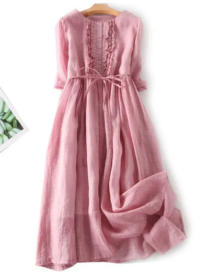 Laura | Elegant linen dress