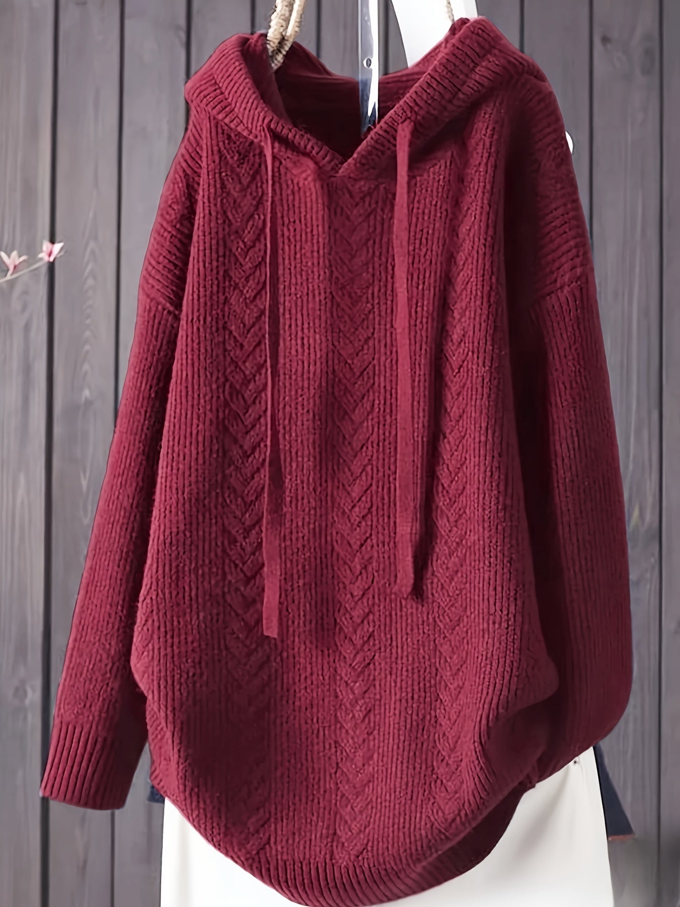 Sophia | Casual knitted hoodie with long sleeves