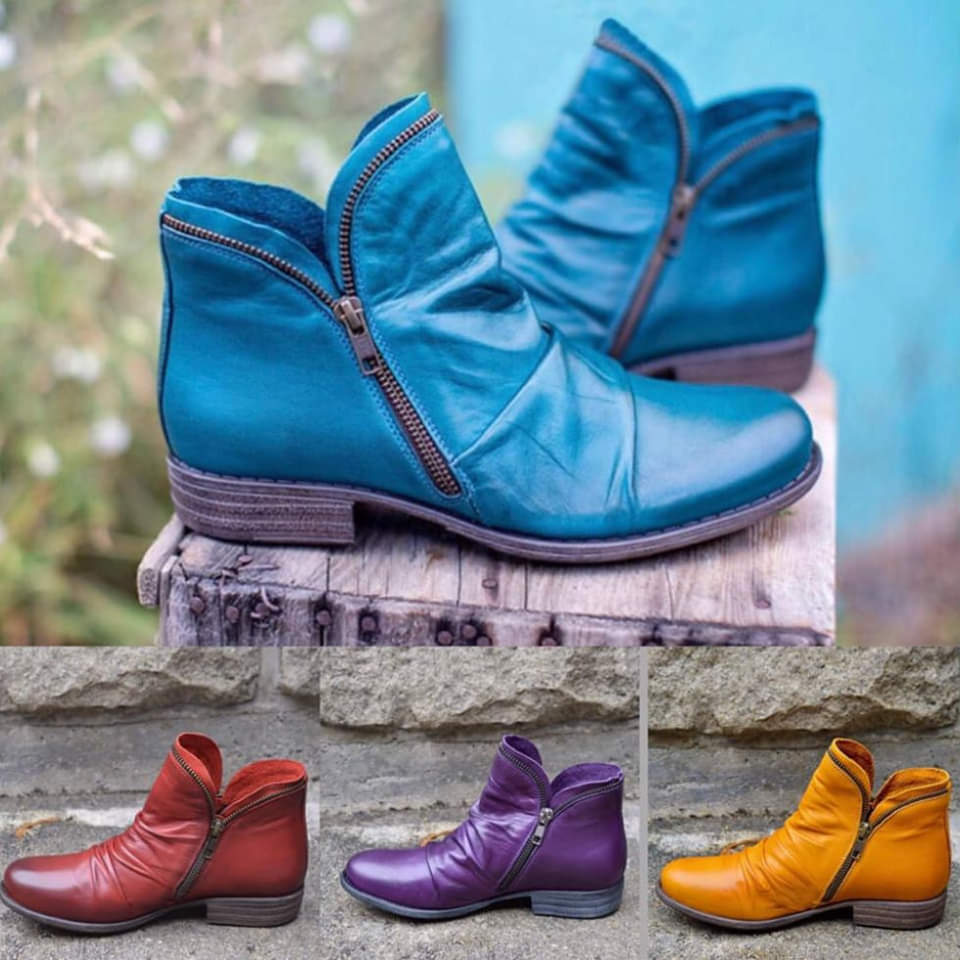 Anton | High-quality leather boots with zip fastening