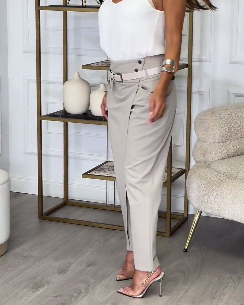 Mila | Stylish trousers with belt