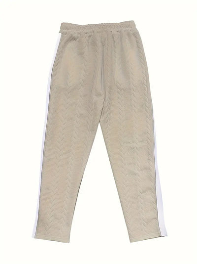 Kiana | Casual knit trousers with button accents on the sides