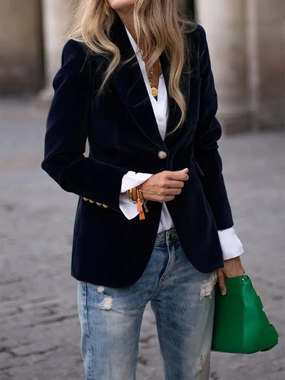 Bella | Elegant velvet blazer
