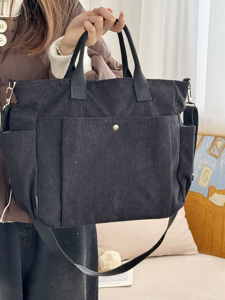 Luna | Corduroy shoulder bag with soft texture