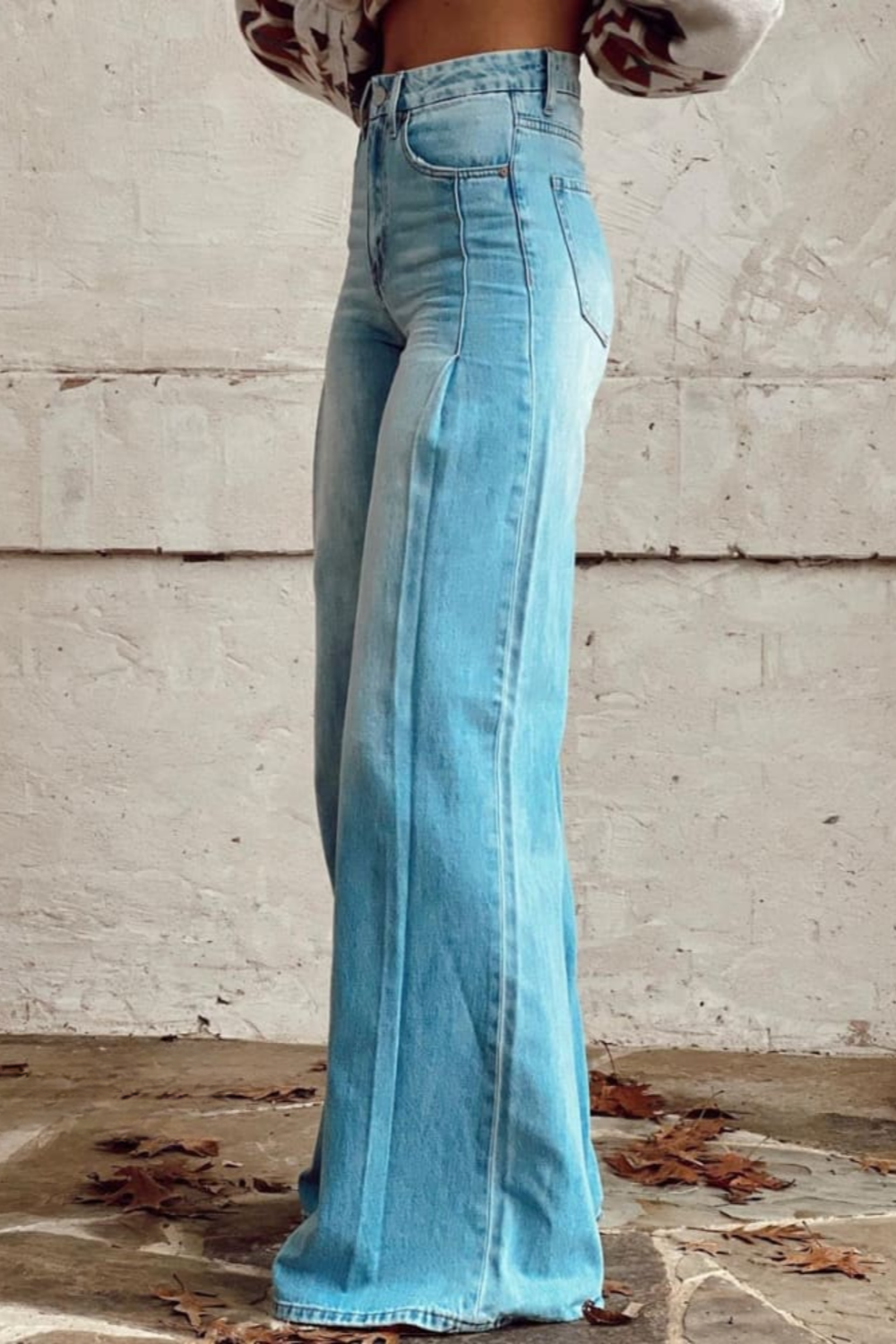 Clara | Stylish wide-leg denim trousers