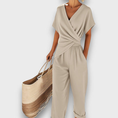 Alina | Summery jumpsuit with wrap design
