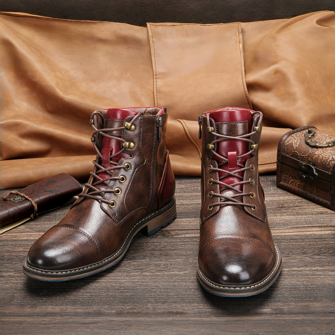Jonah | Classic brogue boots in heritage style