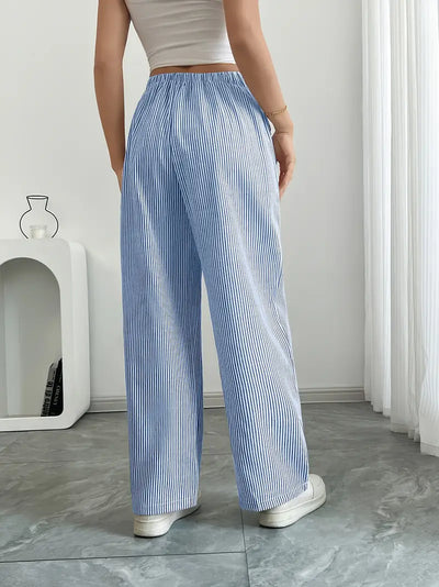Alina | Elegant striped trousers with pockets