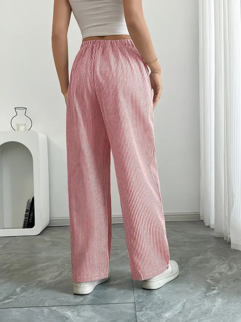 Alina | Elegant striped trousers with pockets