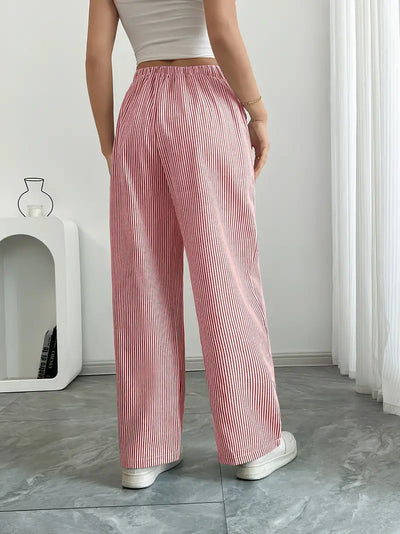 Alina | Elegant striped trousers with pockets