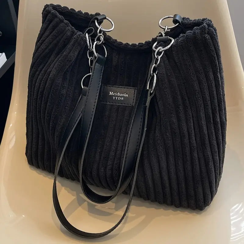 Olivia | Luxury corduroy everyday tote bag