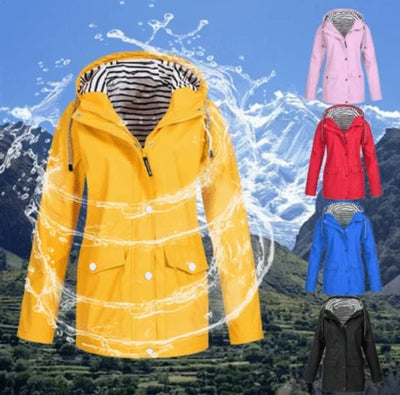 Ilektra | Elegant Long-Sleeved Waterproof Hooded Sweatshirt
