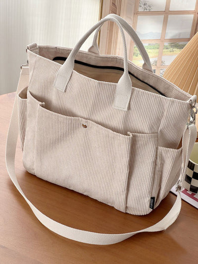 Luna | Corduroy shoulder bag with soft texture