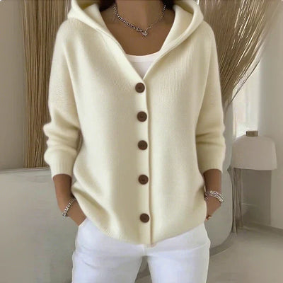 Amira | Trendy cardigan with hood in a modern look