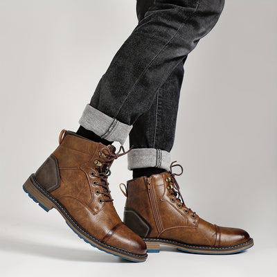 Jonah | Classic brogue boots in heritage style