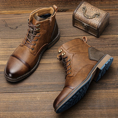 Jonah | Classic brogue boots in heritage style