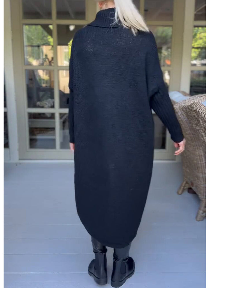 Hannah | Cosy jumper with stand-up collar and sleeves