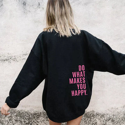 Quinne | Fashion Letter Printed Women Hoodie Sweatshirt